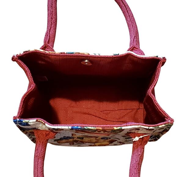 New Longaberger Homestead Collection Fruit Handbag Purse Tote Bag Small - Picture 4 of 11